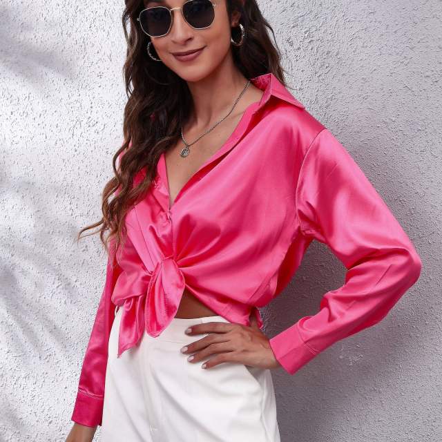 Satin blouse for women