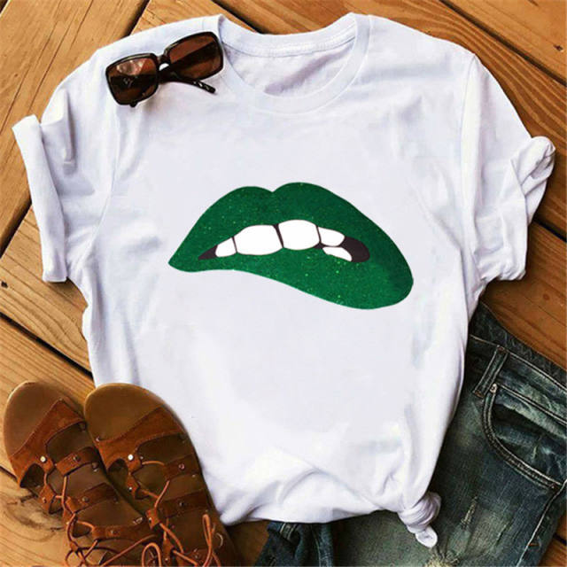 Sexy lips girl t shirt