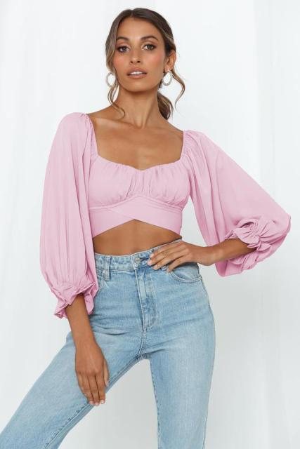 Amazon off shoulder sexy crop tops