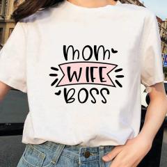 Letter mom printing women t shirts