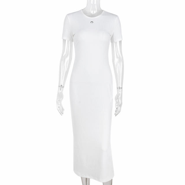 White color bodycon dress