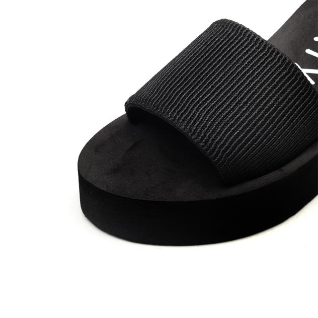 Wedge slippers platform slippers