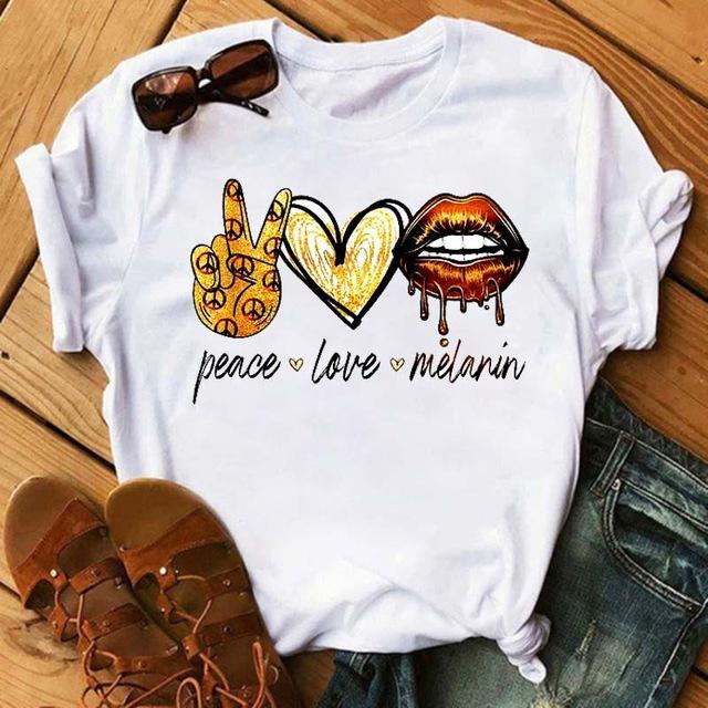 Peace love series women t shirts