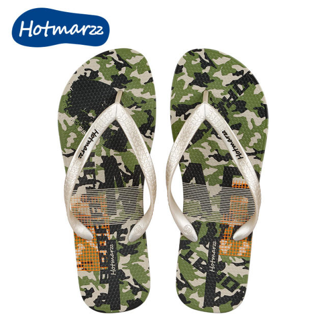 Camo flip flops for men