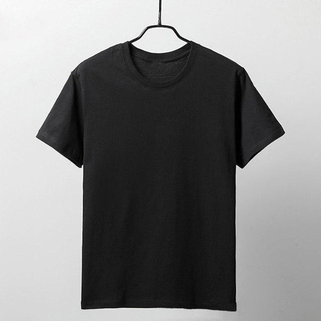 Summer fashion rabbit print ladies black short-sleeved T-shirt