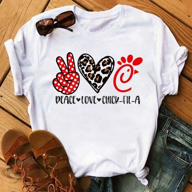 Peace love series women t shirts