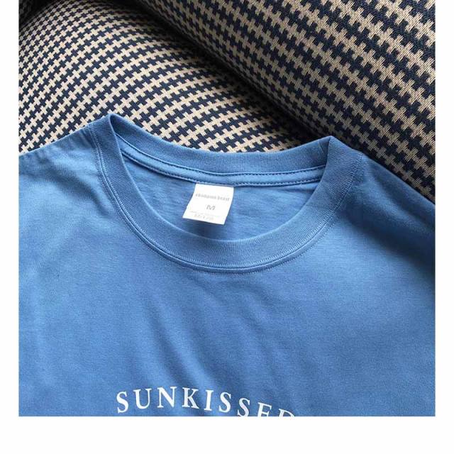 Oversized blue color t shirt