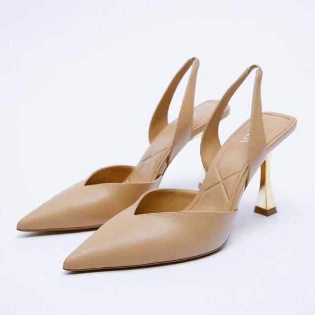 Elegant slingback high heels