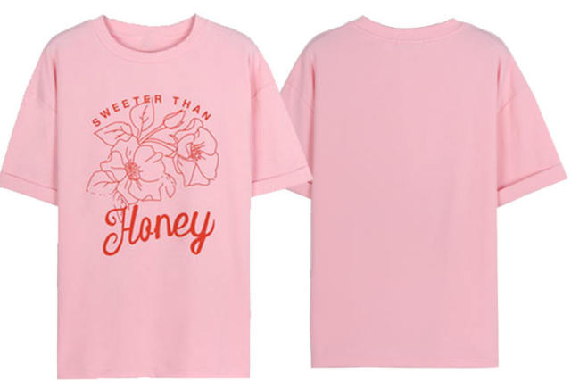 INS pink color oversized T shirt
