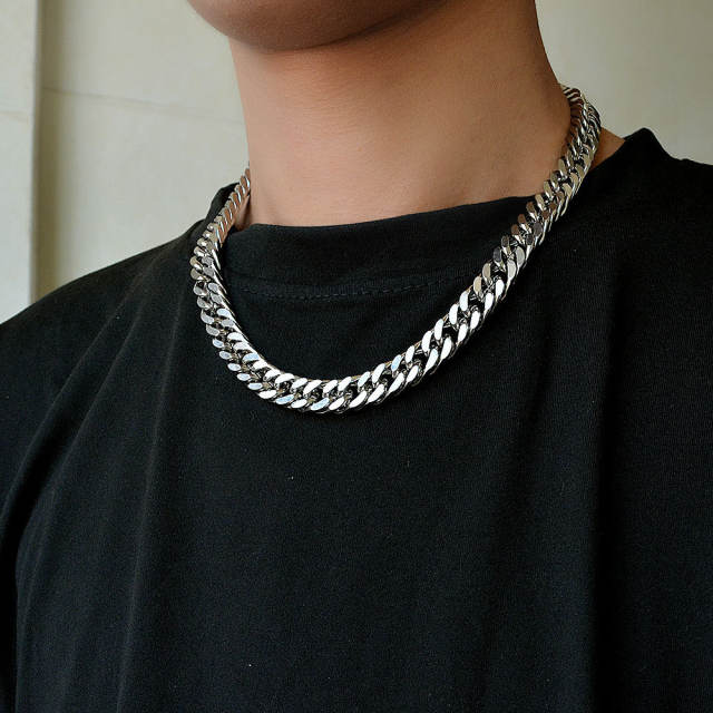 Hiphop stainless steel necklace chain necklace men jewelry