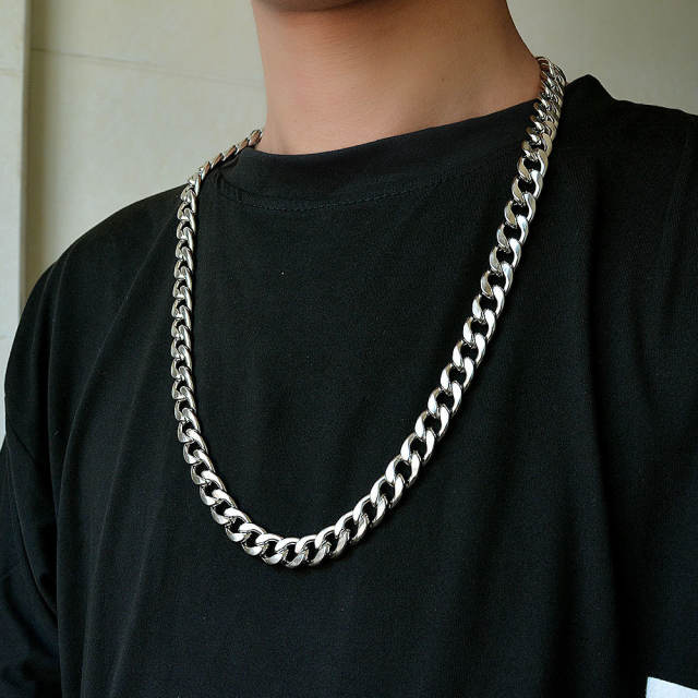 Hiphop stainless steel necklace chain necklace men jewelry