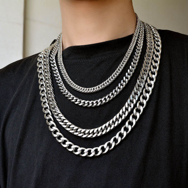 Hiphop stainless steel necklace chain necklace men jewelry