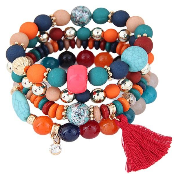 Occident fashion layer bracelet bead bracelet for women