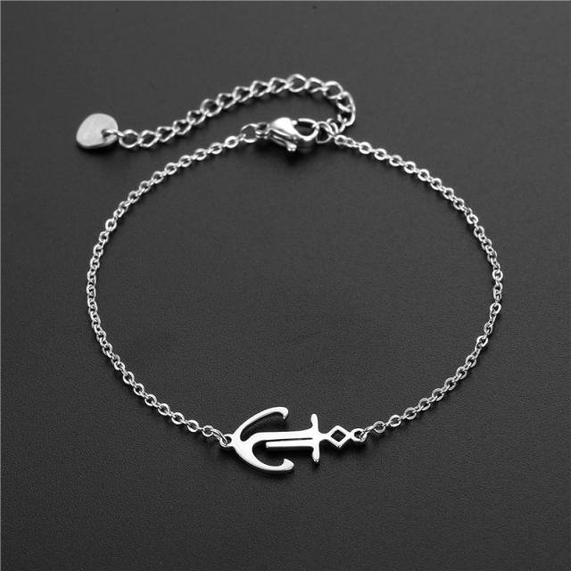 Creative hollow design stainless steel bracelet dainty bracelet