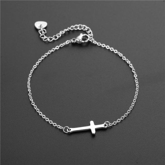 Creative hollow design stainless steel bracelet dainty bracelet