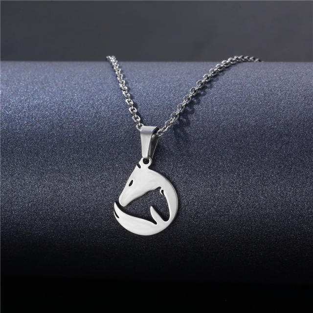 Occident fashion silver color stainless steel necklace