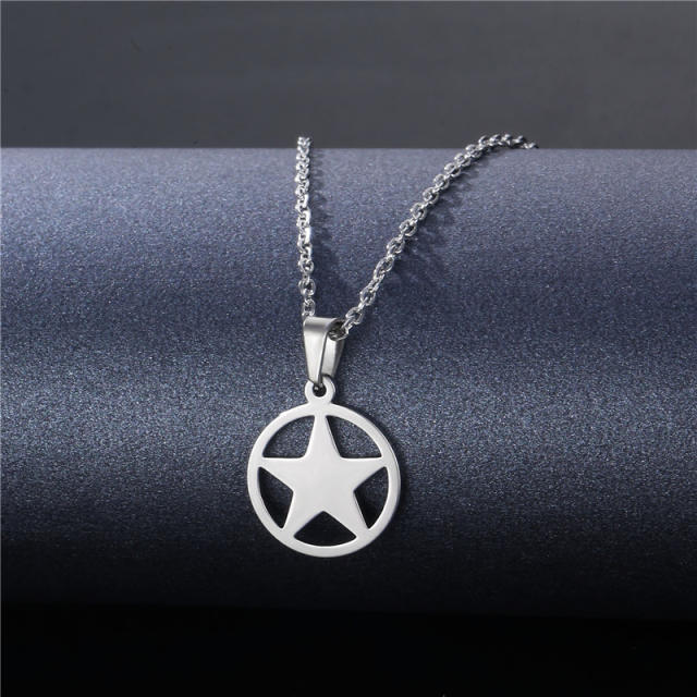 Occident fashion silver color stainless steel necklace