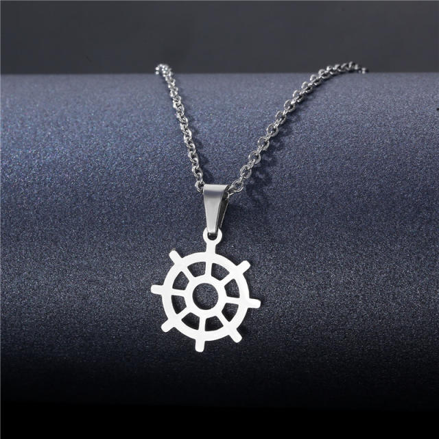 Occident fashion silver color stainless steel necklace