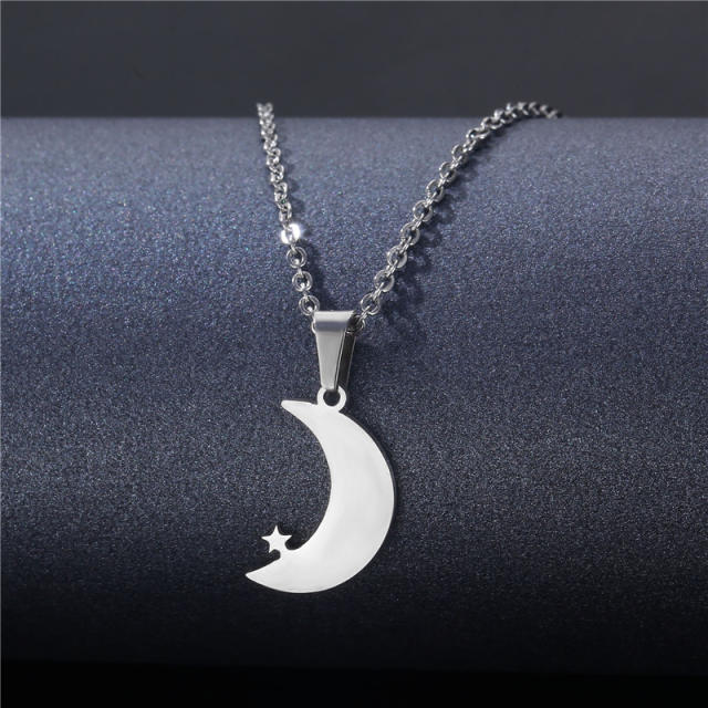 Occident fashion silver color stainless steel necklace