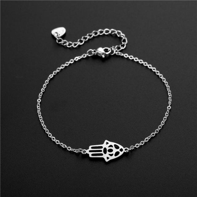 Creative hollow design stainless steel bracelet dainty bracelet