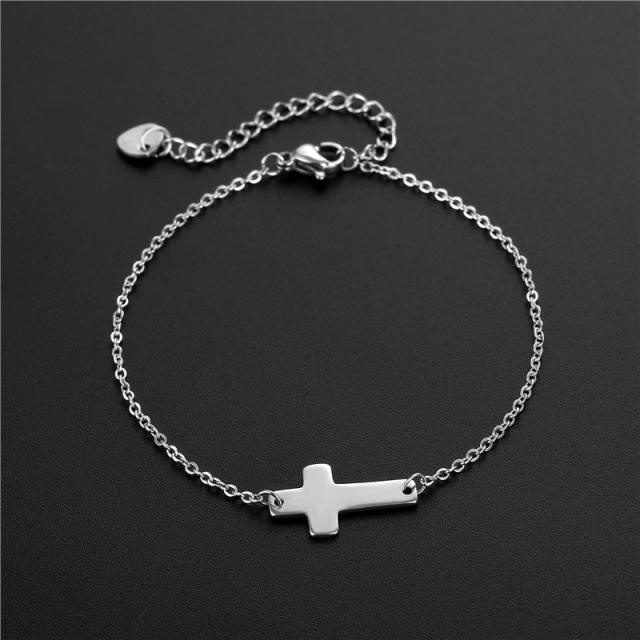 Creative hollow design stainless steel bracelet dainty bracelet