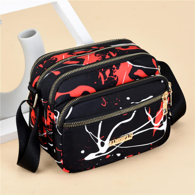 Color printing casual mommy bag crossbody bag