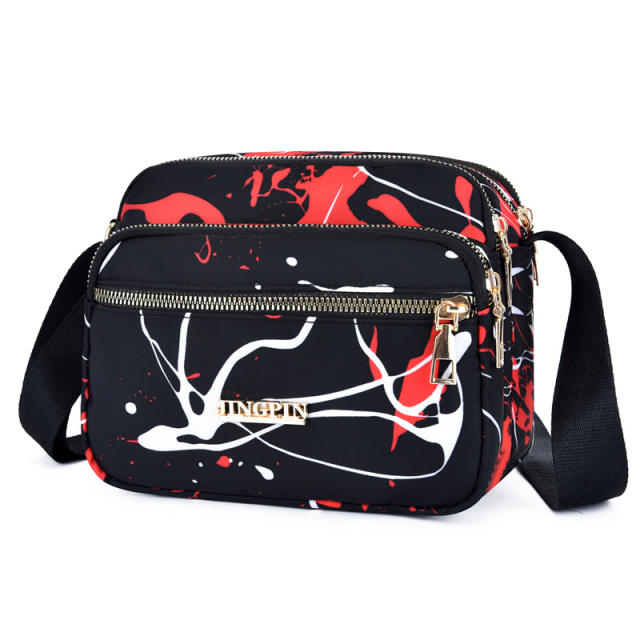 Color printing casual mommy bag crossbody bag