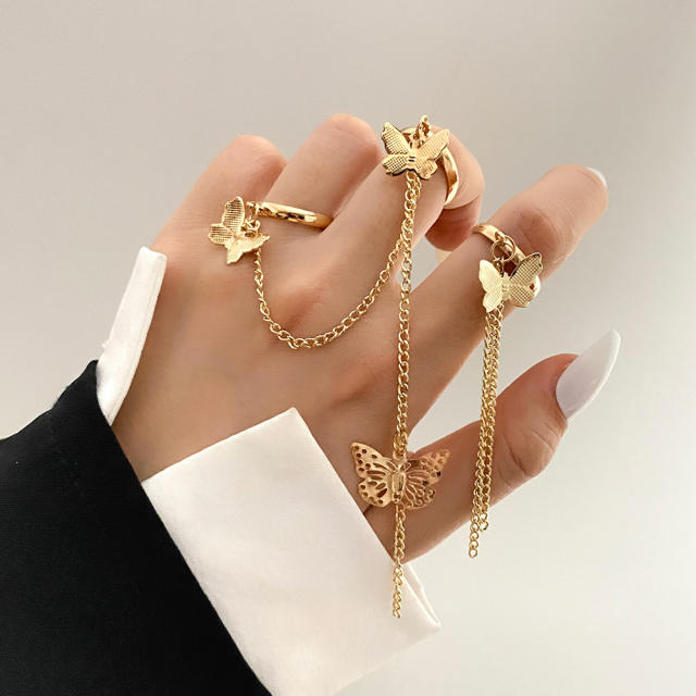 Hiphop punk trend chain rings