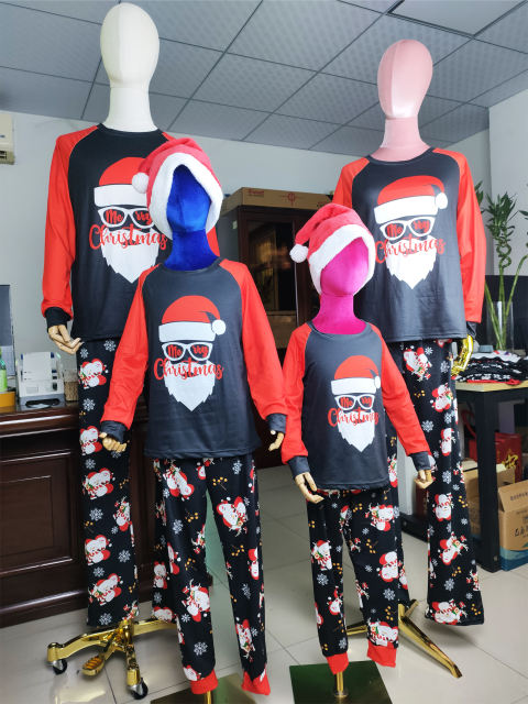 2022 santa claus family matching christmas pajamas