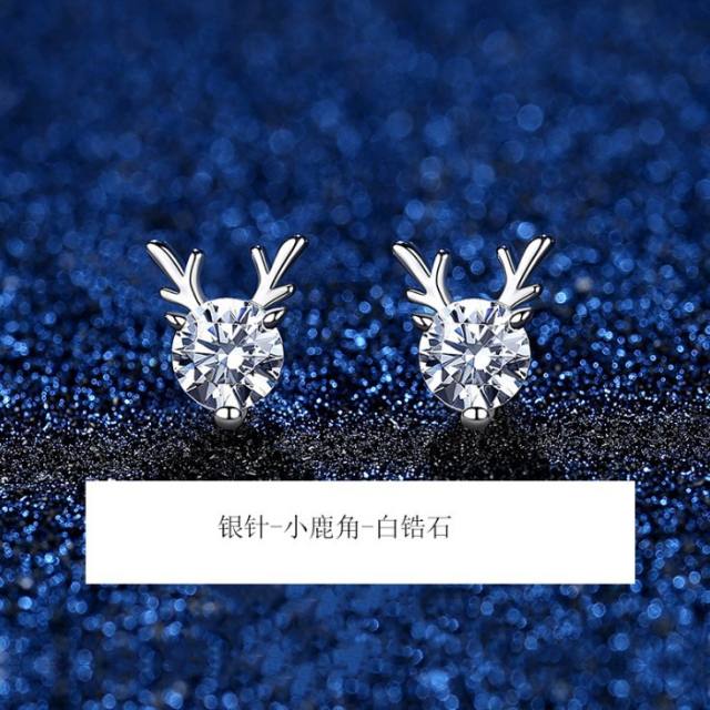 925 needle pearl ear studs