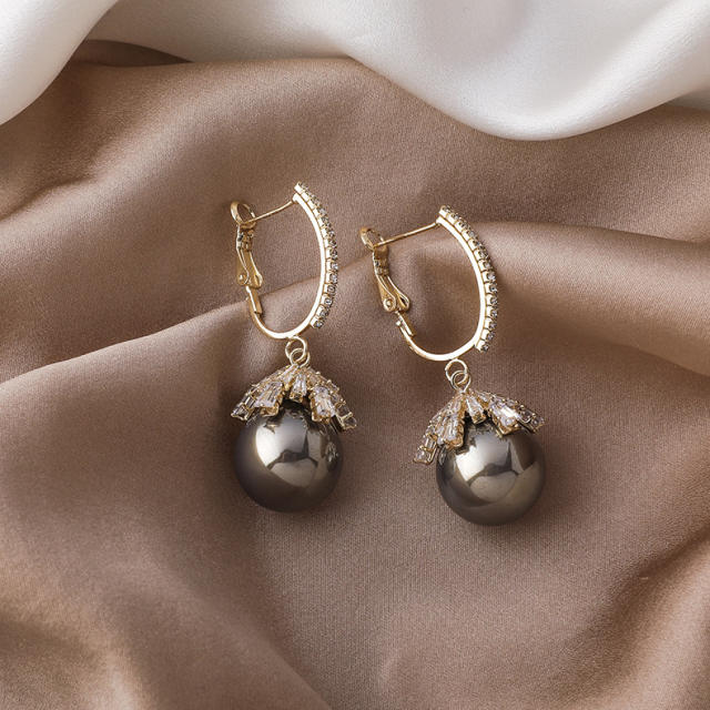 Korean fashion easy match pearl earrings