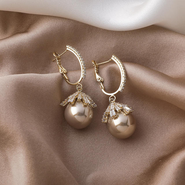 Korean fashion easy match pearl earrings