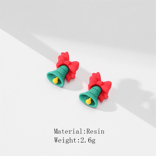 Cute christmas series resin studs earrings