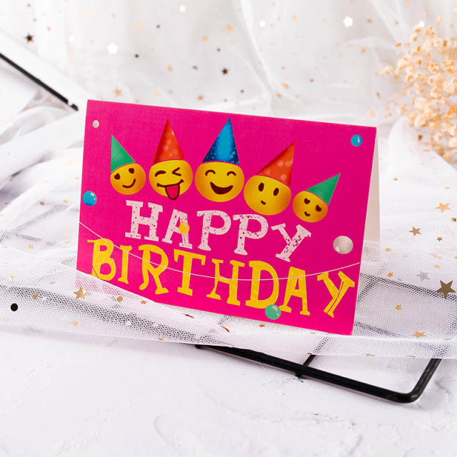 Cute painting happy birthday cards