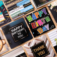 Creative greeting congratulation happy birthday cards