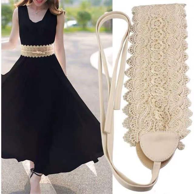 Vintage lace corset belt for women dress belt