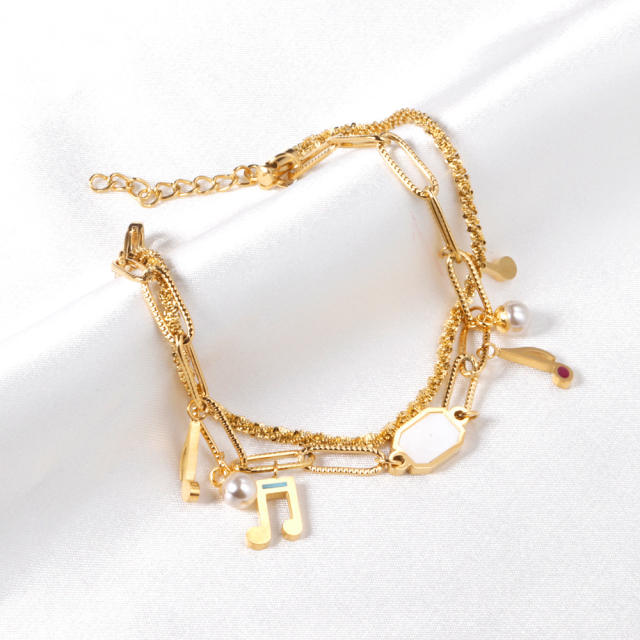 Korean fashion creative star stainless steel bracelet chain bracelet
