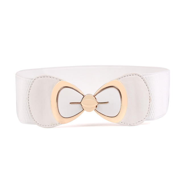 Korean fashion easy match bow buckle corset belt