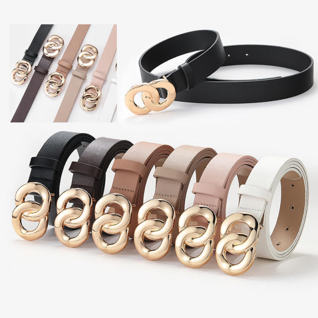 Fashionable chain design buckle belt