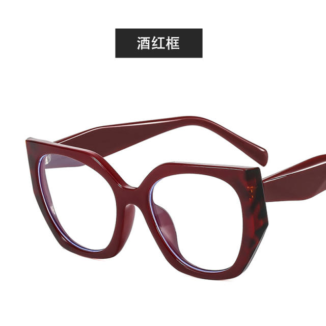 Occident fashion color matching cat eye shape reading glasses