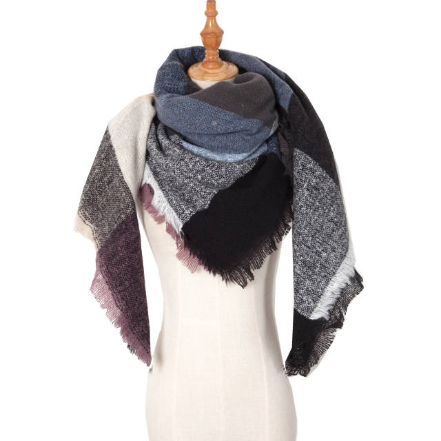 Winter design colorful warm scarf