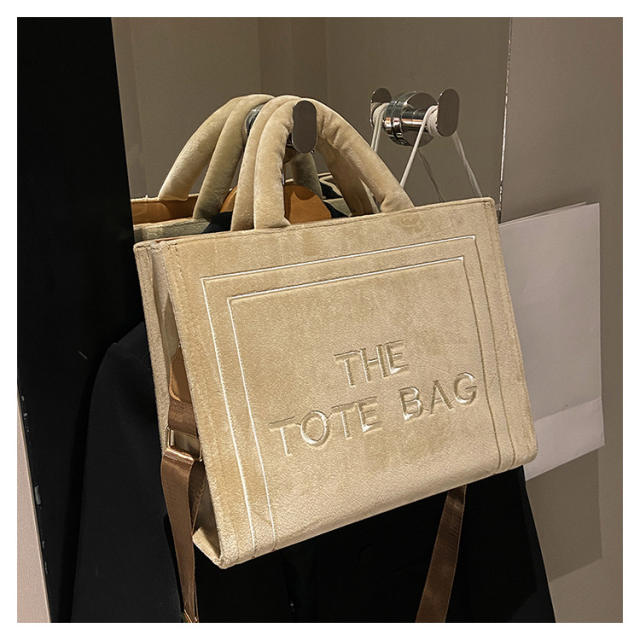 Winter design the tote bag letter large capacity handbag