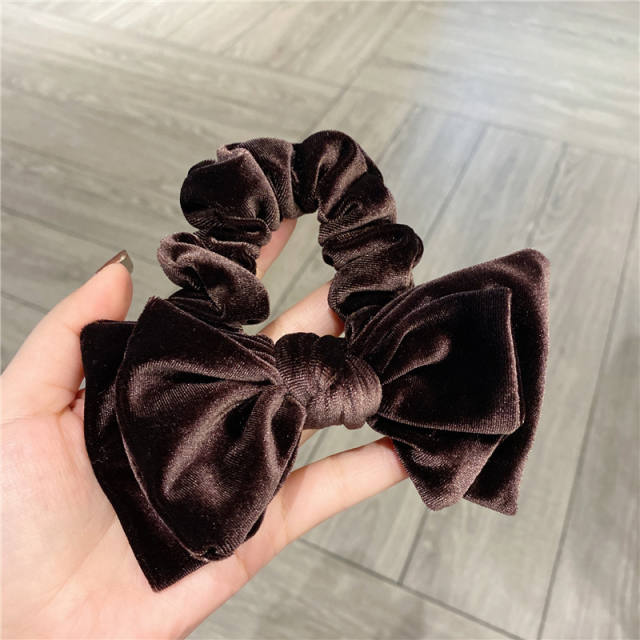 Korean fashion sweet bow velvet scrunchies