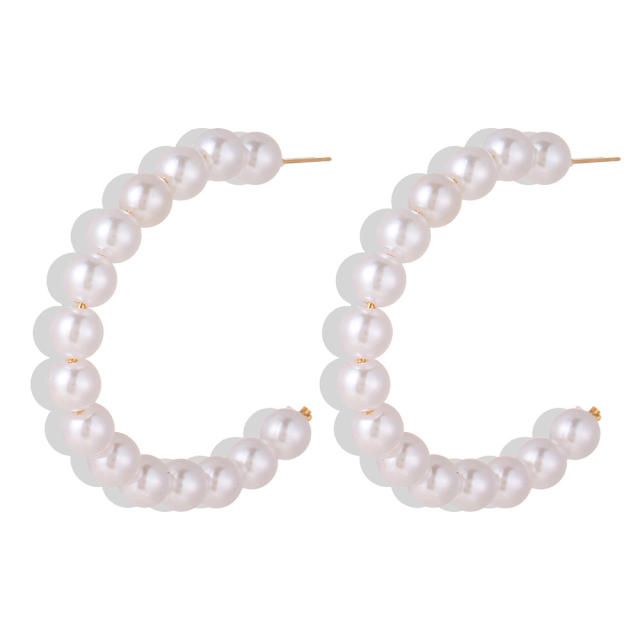 Vintage faux pearl women earrings