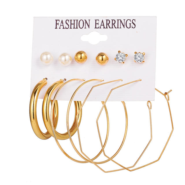 Boho straw earrings easy match earrings set