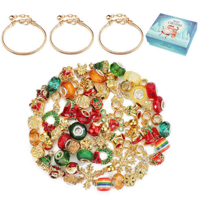 63PCS amazon popular christmas diy bracelet set for kids