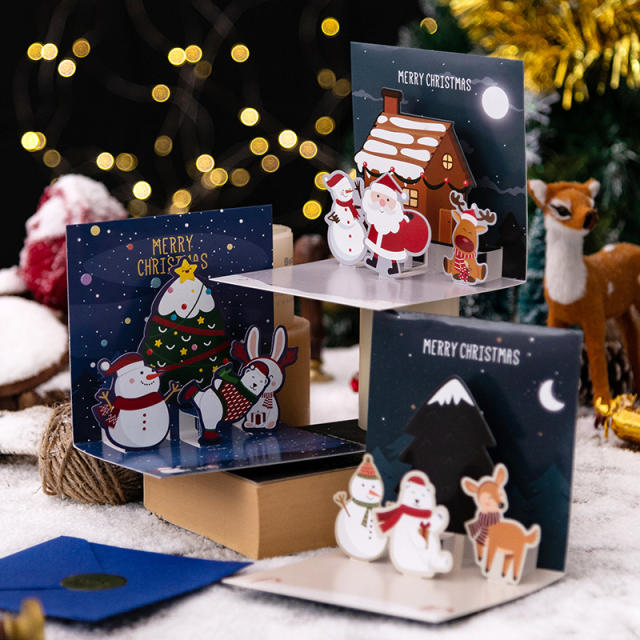 3D creative christmas cards