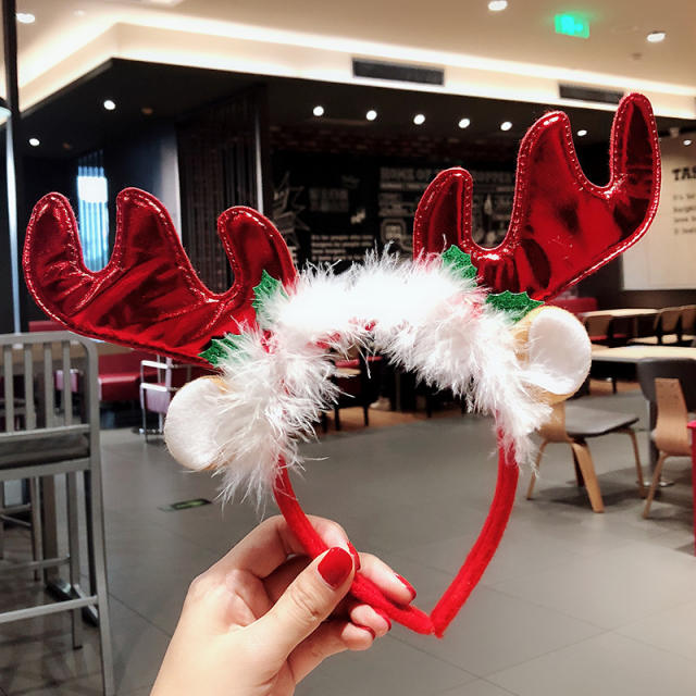 Red color sereis christmas season cute headband