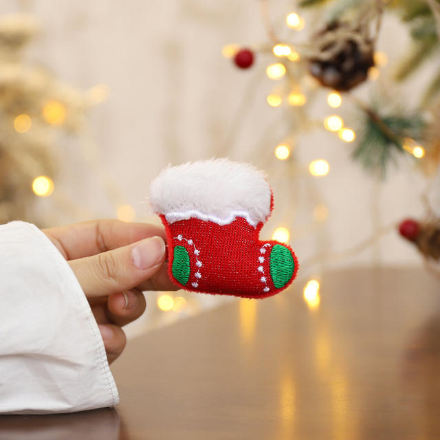 Cute christmas duckbill hair clips brooch