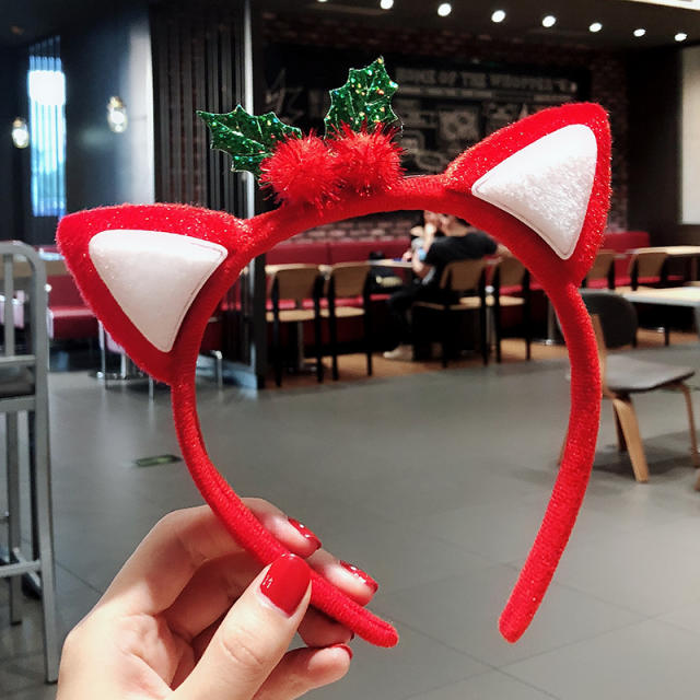 Red color sereis christmas season cute headband